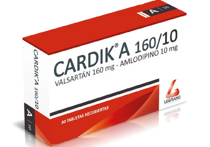 Cardik A 160Mg/10Mg 30 Tabletas