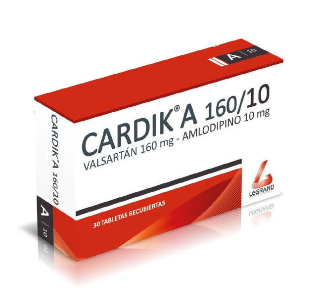 Cardik A 160Mg/10Mg 30 Tabletas