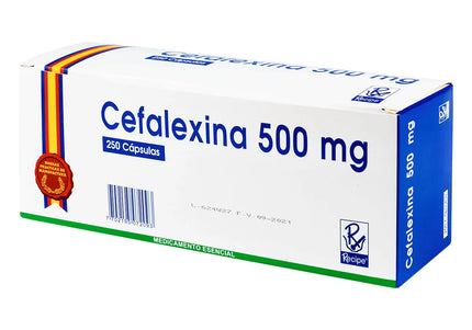 Cefalexina 500 Mg 250 Capsulas
