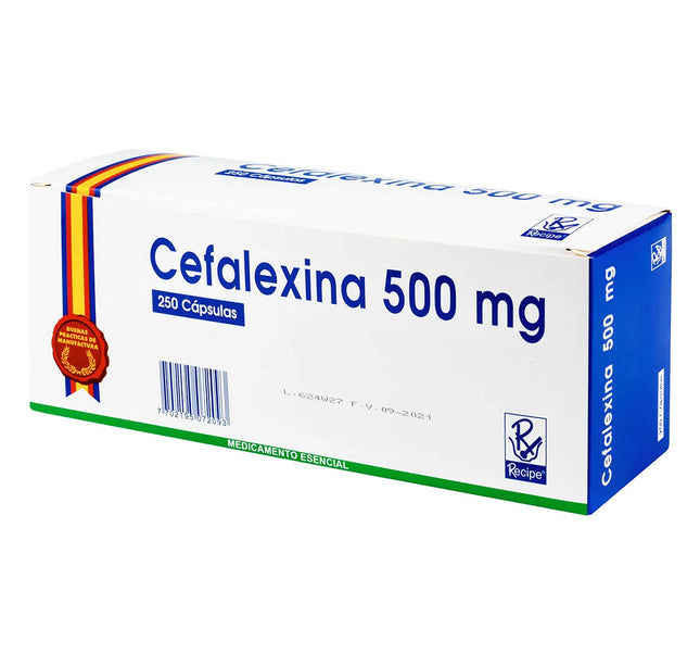 Cefalexina 500 Mg 250 Capsulas