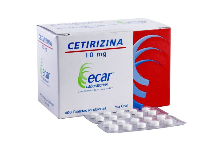 Cetirizina 10 Mg 400 Tabletas Ecar