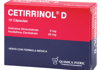Cetirrinol D 10 Capsulas