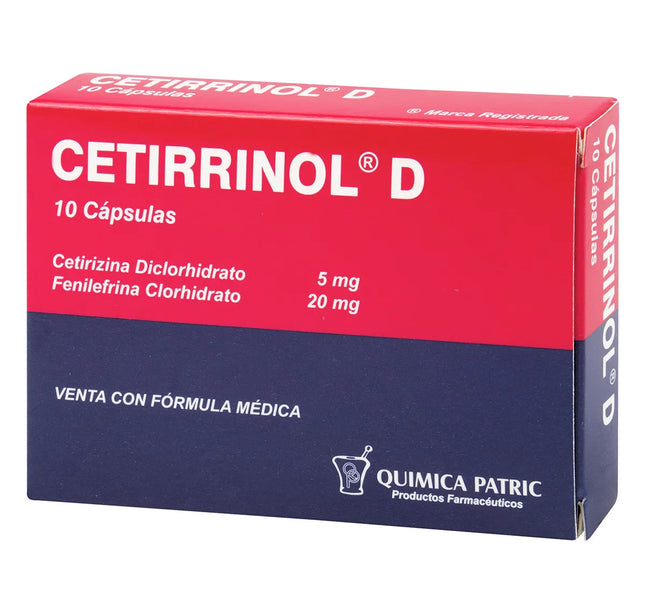 Cetirrinol D 10 Capsulas