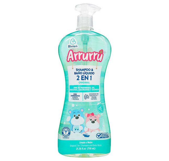 Champoo Y Baño Arrurru 2 En 1 400 Ml