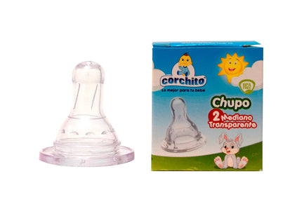 Chupo Corchito Blanco # 2 Mediano