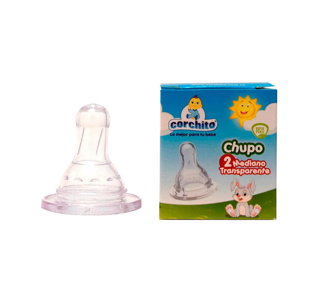 Chupo Corchito Blanco # 2 Mediano