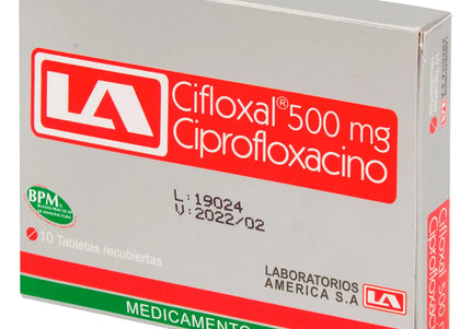 Cifloxal 500 Mg 10 Tabletas