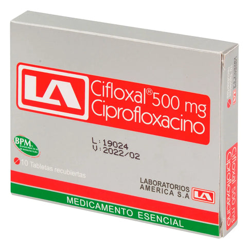 Cifloxal 500 Mg 10 Tabletas