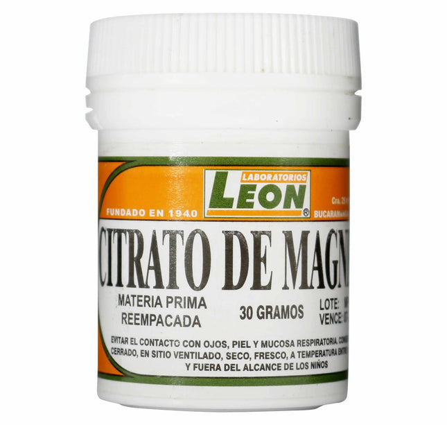 Citrato De Magnesio Usp 30 Grs