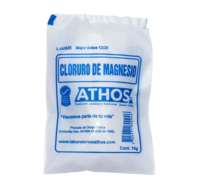 Cloruro De Magnesio 15 Gr 30 Sobres Athos