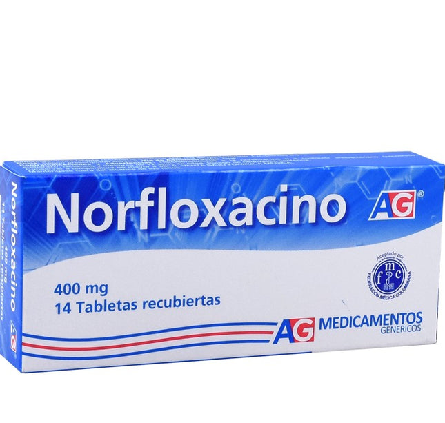 Norfloxacino 400 Mg 14 Tabletas Ag