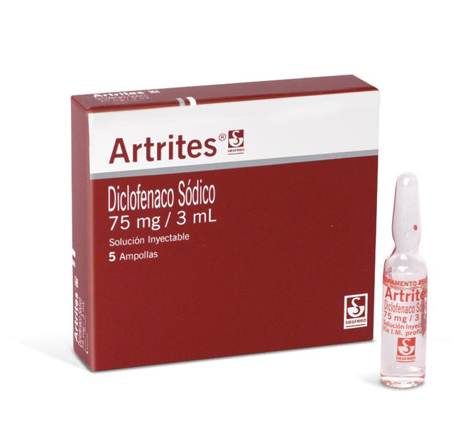 Artrites 75 Mg 3 Ml 5 Amp Diclofen Sod