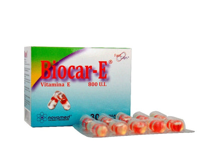 Vitamina E Biocar-E 800 U.I.30 Capsulas