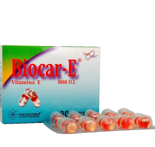 Vitamina E Biocar-E 800 U.I.30 Capsulas