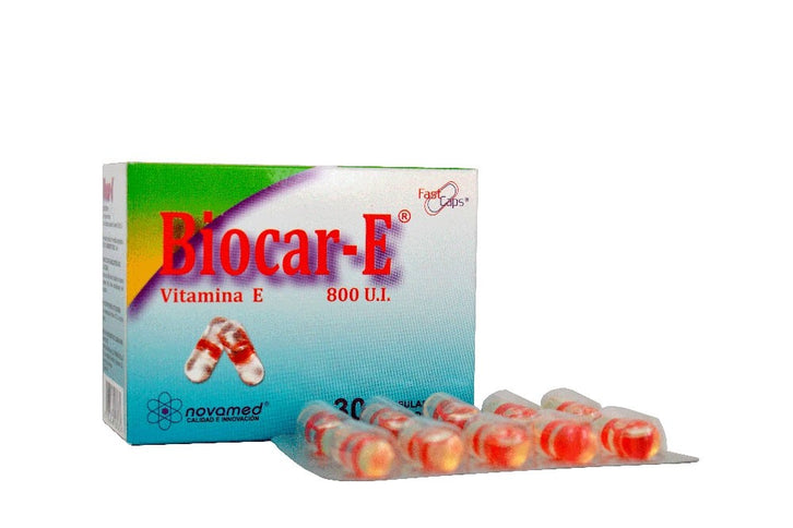 Vitamina E Biocar-E 800 U.I.30 Capsulas