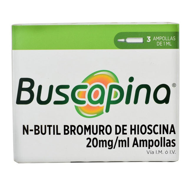 Buscapina 20 Mg 1 Ml 3 Ampollas