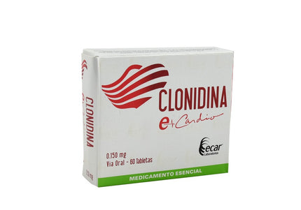 Clonidina 0.150 Mg 60 Tabletas Ecar