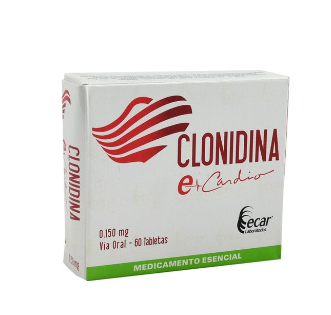 Clonidina 0.150 Mg 60 Tabletas Ecar