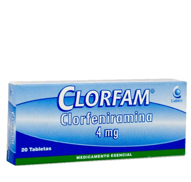 Clorfam 4 Mg 20 Tabletas