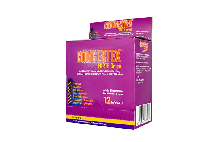 2 Congestex Forte Gripa 80 Tabs Pague 1 Lleve 2