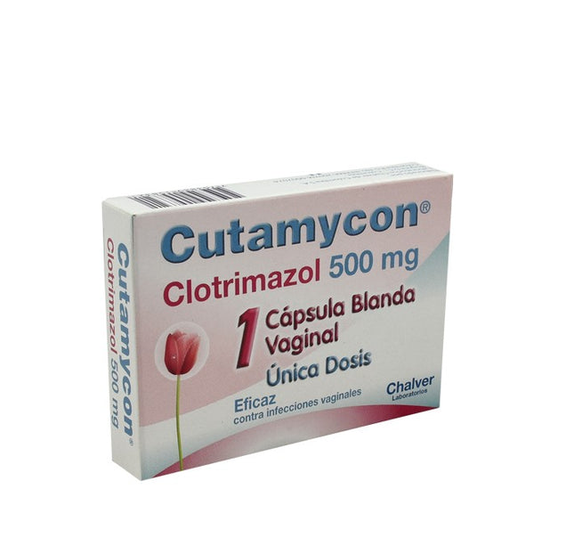 Cutamycon 500 Mg 1 Capsula Blanda Vaginal