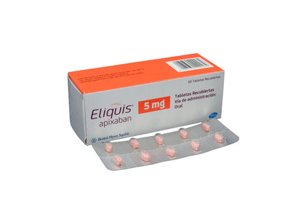 Eliquis 5 Mg 60 Tabletas