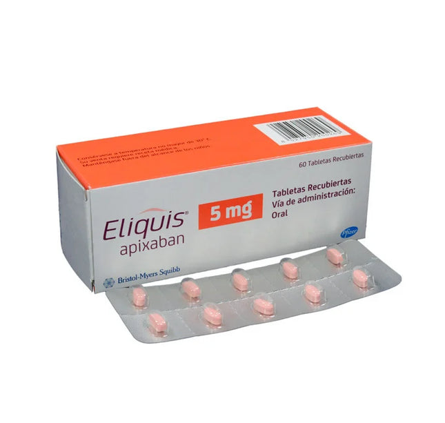 Eliquis 5 Mg 60 Tabletas