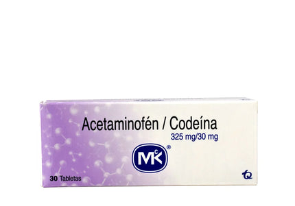 Acetaminofen Codeina 325 30Mg 30 Tbs Mk