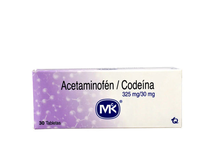Acetaminofen Codeina 325 30Mg 30 Tbs Mk