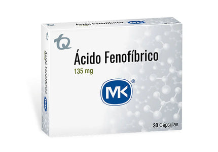 Acido Fenofibrico 135 Mg 30 Cap Mk