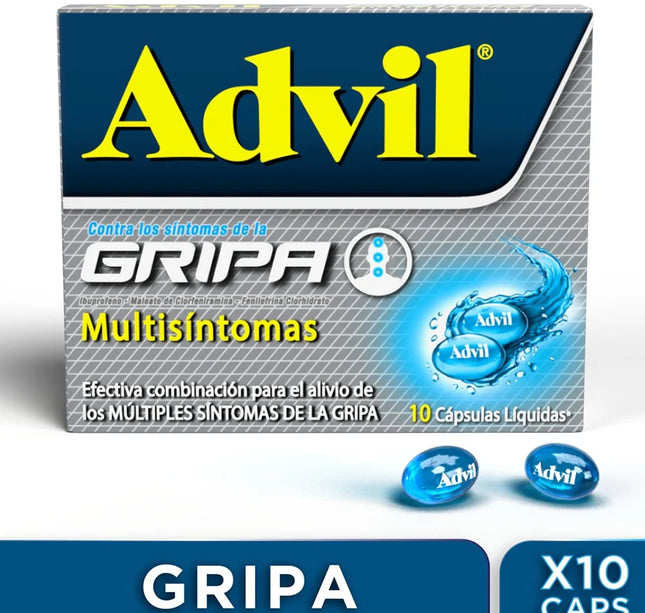 Advil Gripa 10 Capsulas