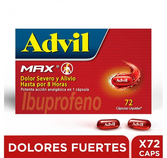 Advil Max 72 Capsulas