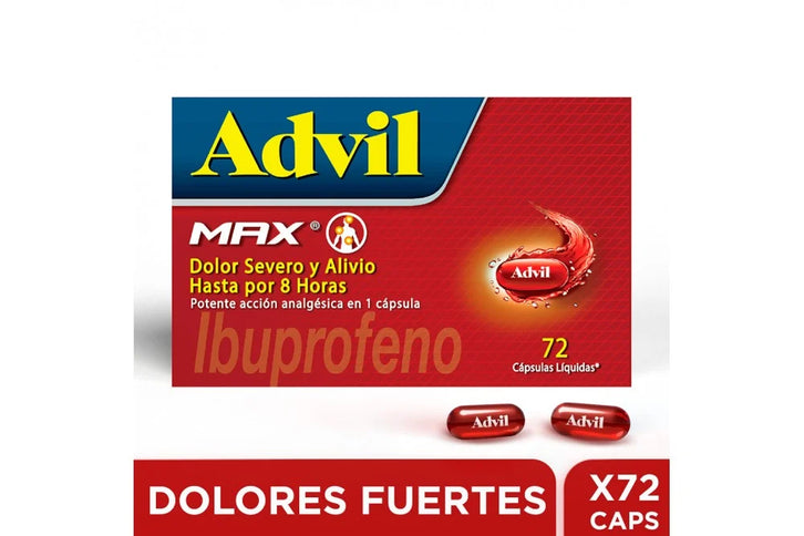 Advil Max 72 Capsulas
