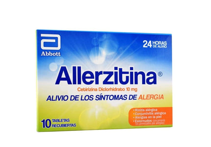 Allerzitina 10 Mg 10 Tabletas