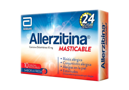 Allerzitina Masticable Fresa 10Mg 10Tbs