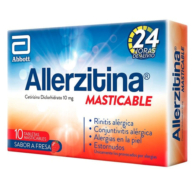 Allerzitina Masticable Fresa 10Mg 10Tbs
