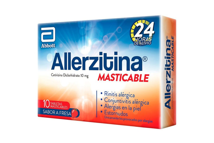 Allerzitina Masticable Fresa 10Mg 10Tbs