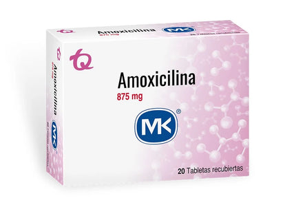 Amoxicilina 875 Mg 20 Tabletas Mk