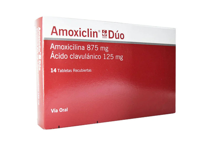 Amoxiclin Duo 875Mg/125Mg 14 Tabletas Recubiertas