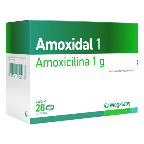 Amoxidal 1 Gramo 28 Tabletas