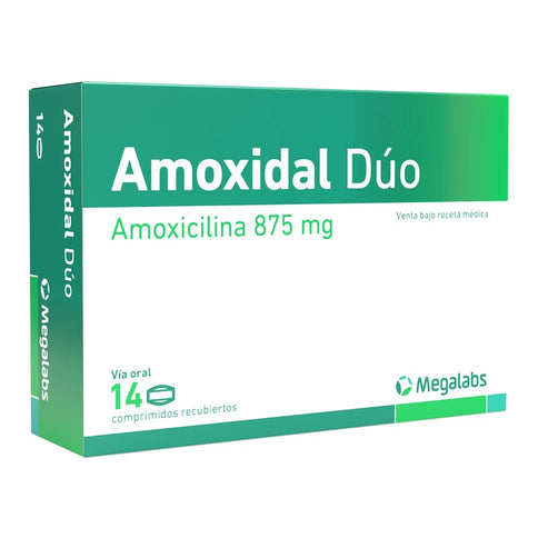 Amoxidal Duo 875 Mg 14 Comprimidos