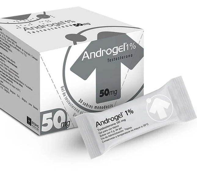 Androgel 1% 50 Mg Gel 30 Sobres