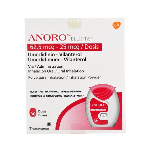 Anoro Ellipta 62.5Mcg 30 Dosis