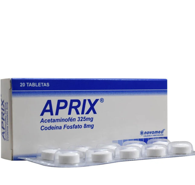 Aprix 325/8 Mg 20 Tabletas