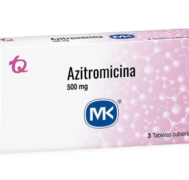 Azitromicina 500 Mg 3 Tabletas Mk