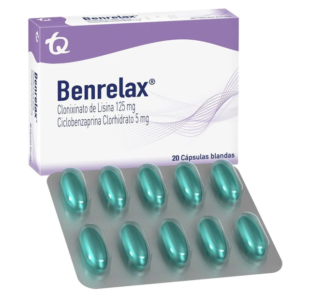 Benrelax 125 Mg 5 Mg 20 Capsulas