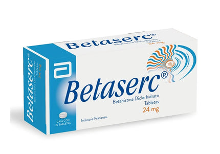 Betaserc 24 Mg 20 Tabletas