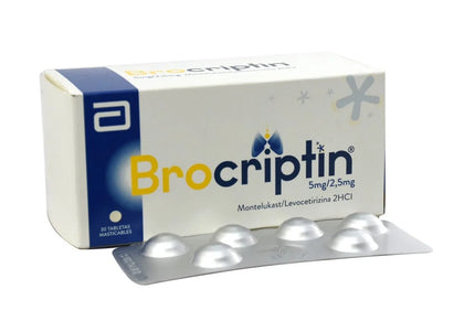Brocriptin 5/2.5 Mg 30 Tabletas Masticables