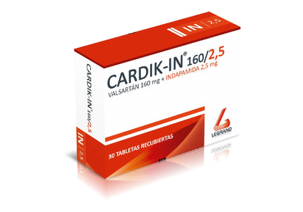 Cardik-In 160/2.5 Mg 30 Tabletas