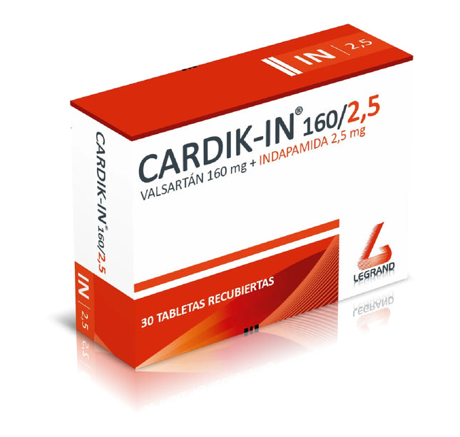 Cardik-In 160/2.5 Mg 30 Tabletas